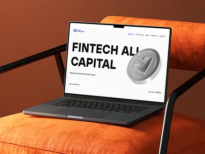 Innovative Fintech Landing Page 3d animation fintech landing main page motion graphics ui web design