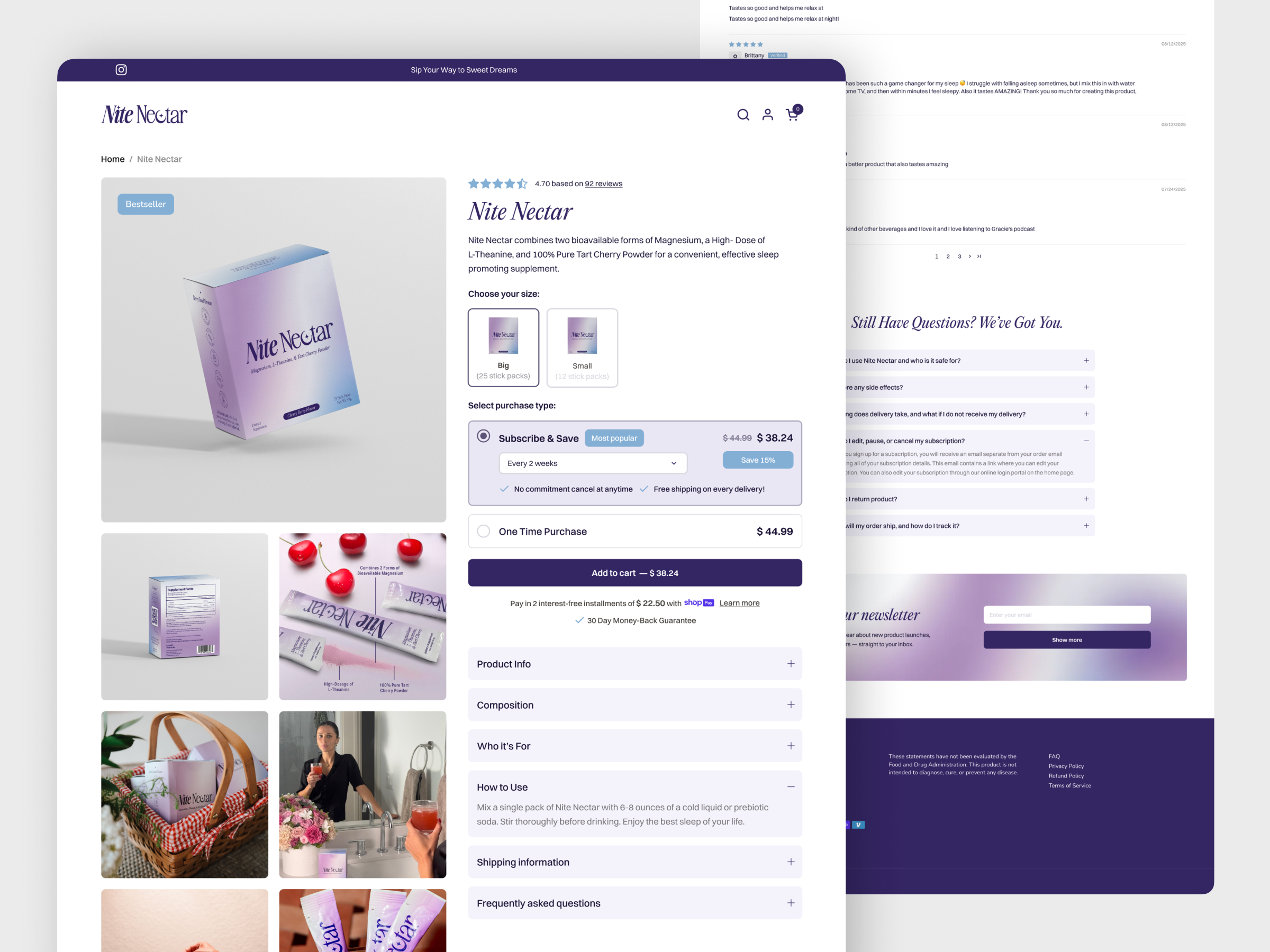 Example of E Commerce Website Design That Sells