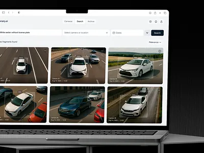 Web App UX/UI for AI-Powered Surveillance & Object Tracking app design saas uxui web app