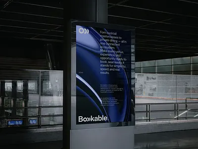 Bookable. Booking infrastructure. banner banner design booking boutique brand identity branding design digital digital design graphic design hotel identity identity design logo logo desing logomaker logotipo logotype restaurant screen