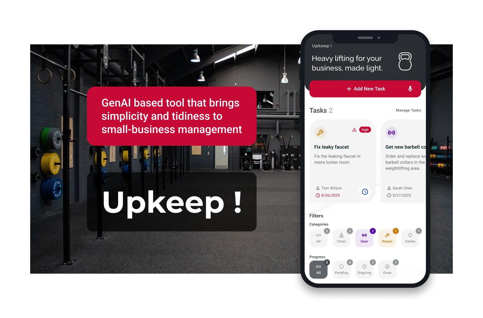 Upkeep ! app case study design ux