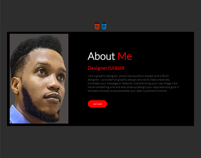 profile design-html/css graphic design