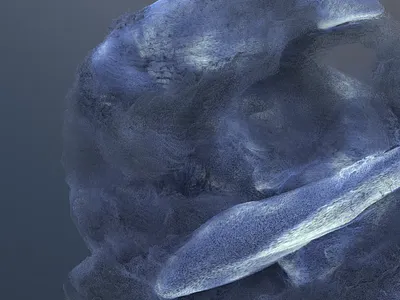 Abstract Particle Flow 3d animation houdini particles redshift