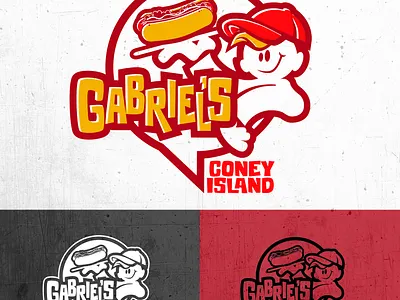 Logo design boy chipdavid coney dog dogwings drawing food logo vector