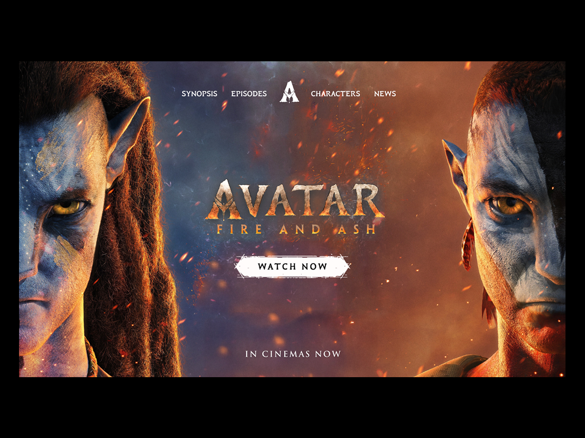 Avatar 2 - movie website avatar avatar 2 entertainment entertainment website landing page movie design movie website promotional website webdesign