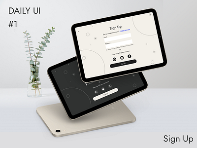 Daily UI #1 app branding design figma flat illustration logo minimal ui web