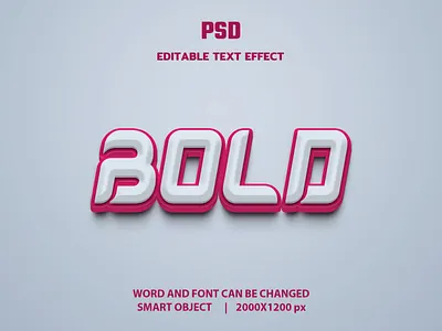 bold text effect 3d animation branding graphic design logo motion graphics ui