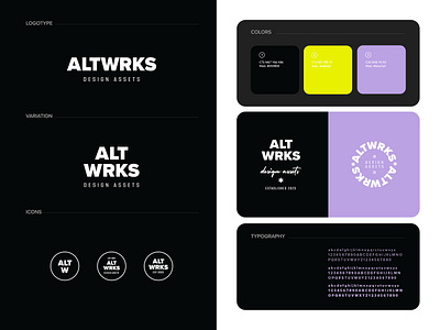 AltWrks assets branding design assets identity logo logotype