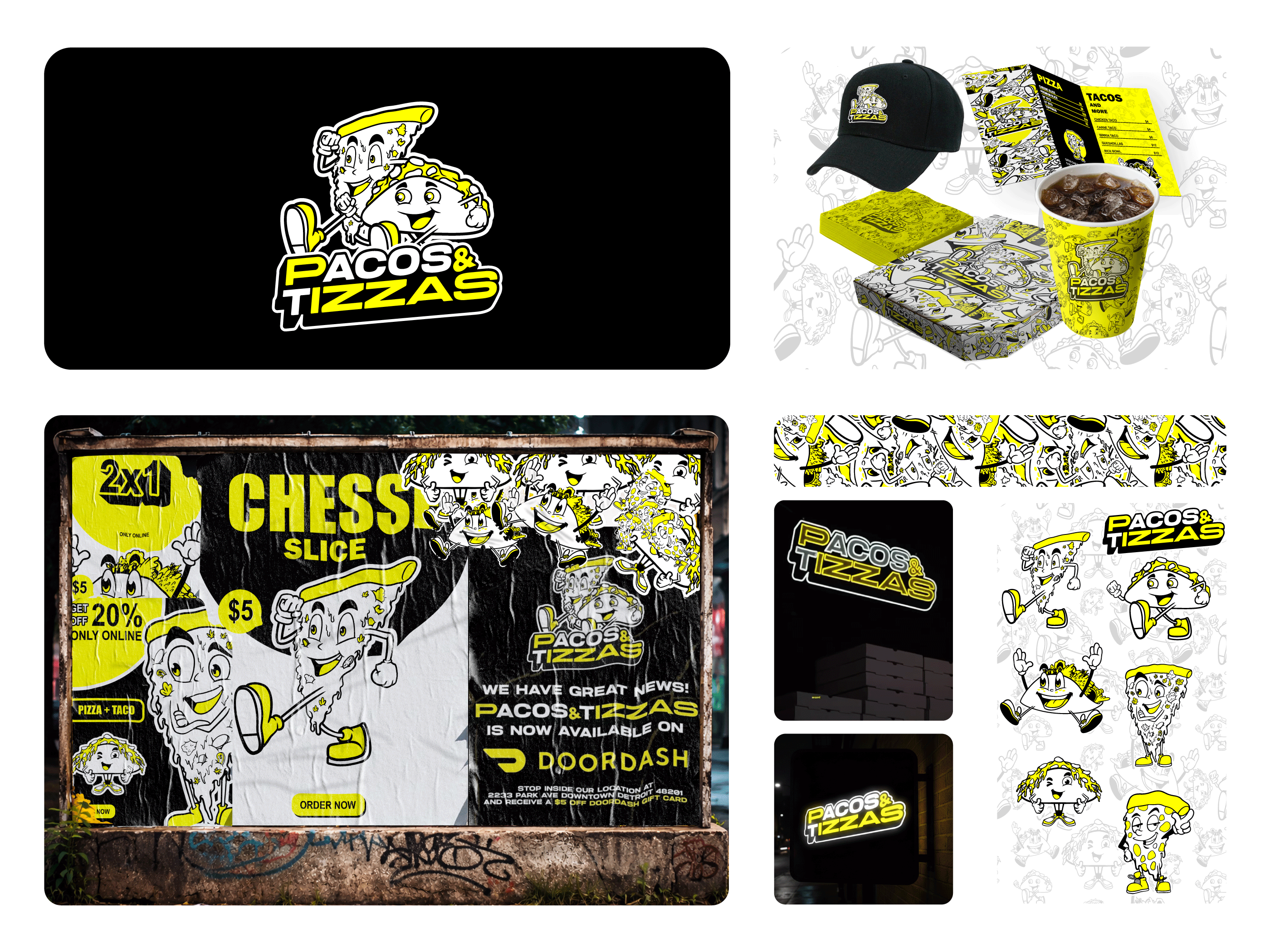 Pizza Restaurant Cartoon Logo adobeillustrator brandidentity branding cartoonlogo character characterdesign food graphic design graphicdesign illustration logo logos mascotlogo packaging poster restaurant restaurantlogo tshirt vector