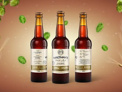 Maltman's Pale Ale classic craft beer label artisanal beer beer bottle label beer branding beer can design beer label design beverage packaging brand identity brand identity usa brewery branding classic design craft beer packaging custom label design gourmet packaging graphic design high end packaging label design packaging design premium beer product design vintage design