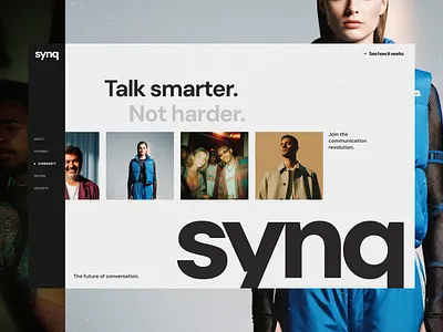 synq - hero explorations app branding design digital figma hero technology ui web webdesign