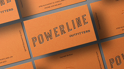 Powerline Outfitters branding creative direction design graphic design logo packaging