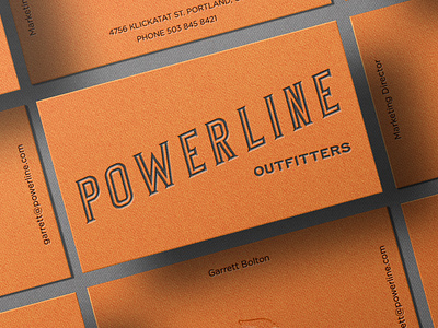 Powerline Outfitters branding creative direction design graphic design logo packaging