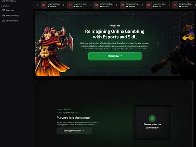 Smart scroll exploration animation design esports flat game hero animation illustration ui uiux