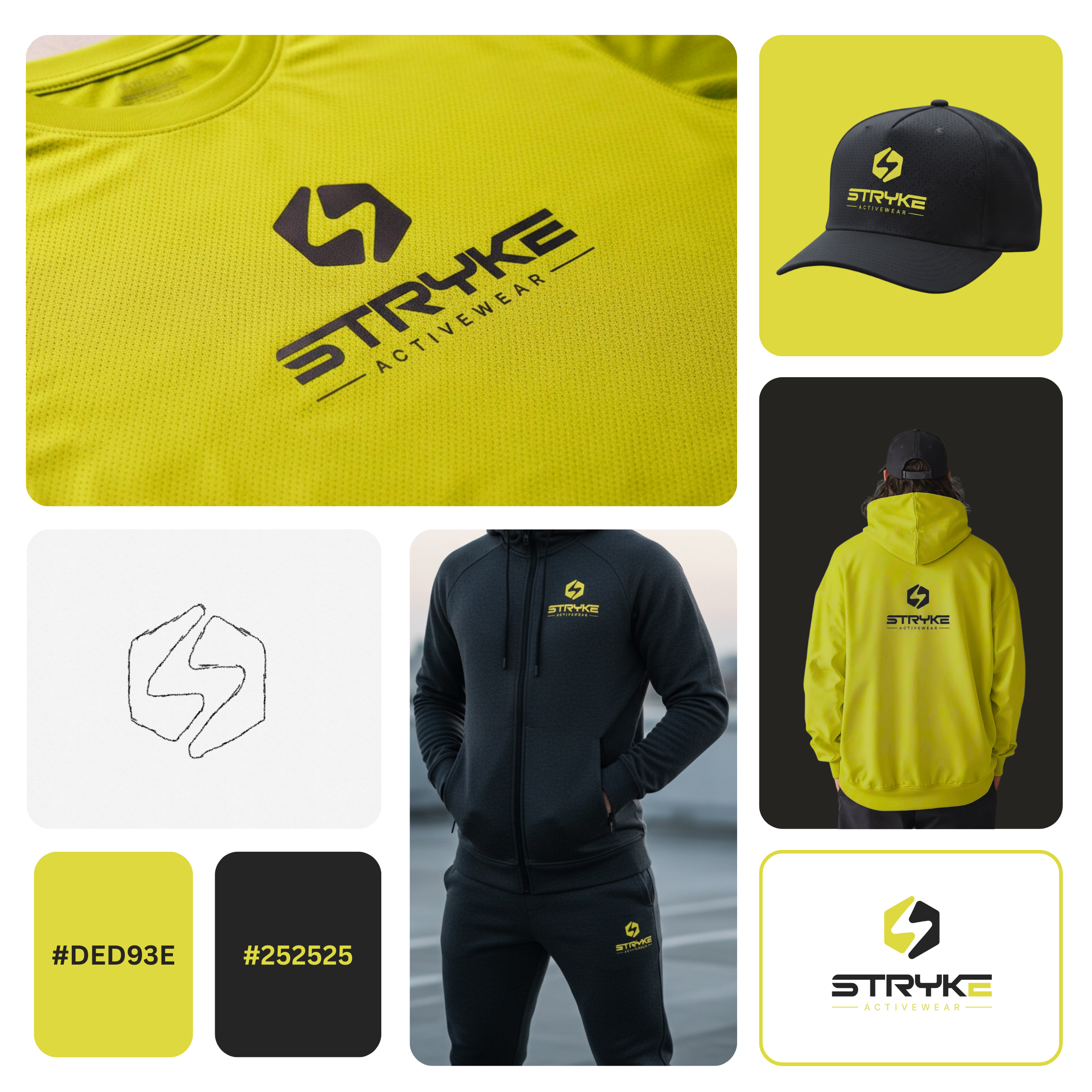 Hand-drawn Identity: STRYKE Activewear activewear branding branding identity custom lettering geometric wordmark gorpcore aesthetic hand drawn logo human centric design hyper functional industrial aesthetic kinetic typography linear motion logo design minimalist monogram performance gear soft sports 2026 sportswear logo studio to street sustainable fashion technical apparel visual identity