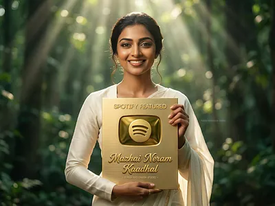 Spotify Featured – Mazhai Neram Kaadhal (Poster Design) album artwork cinematic poster digital poster music branding music poster design songs spotify spotify for artists spotify inspired design srds srds india sridurga sridurgastudiox suresh rao suresh rao design studio tamil music trending viral visual storytelling