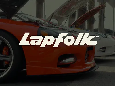 Lapfolk: custom logotype auto blogger bold branding calligraphy cars custom design flow handlettering iconic identity lettering newyork premium script standout type typography wordmark