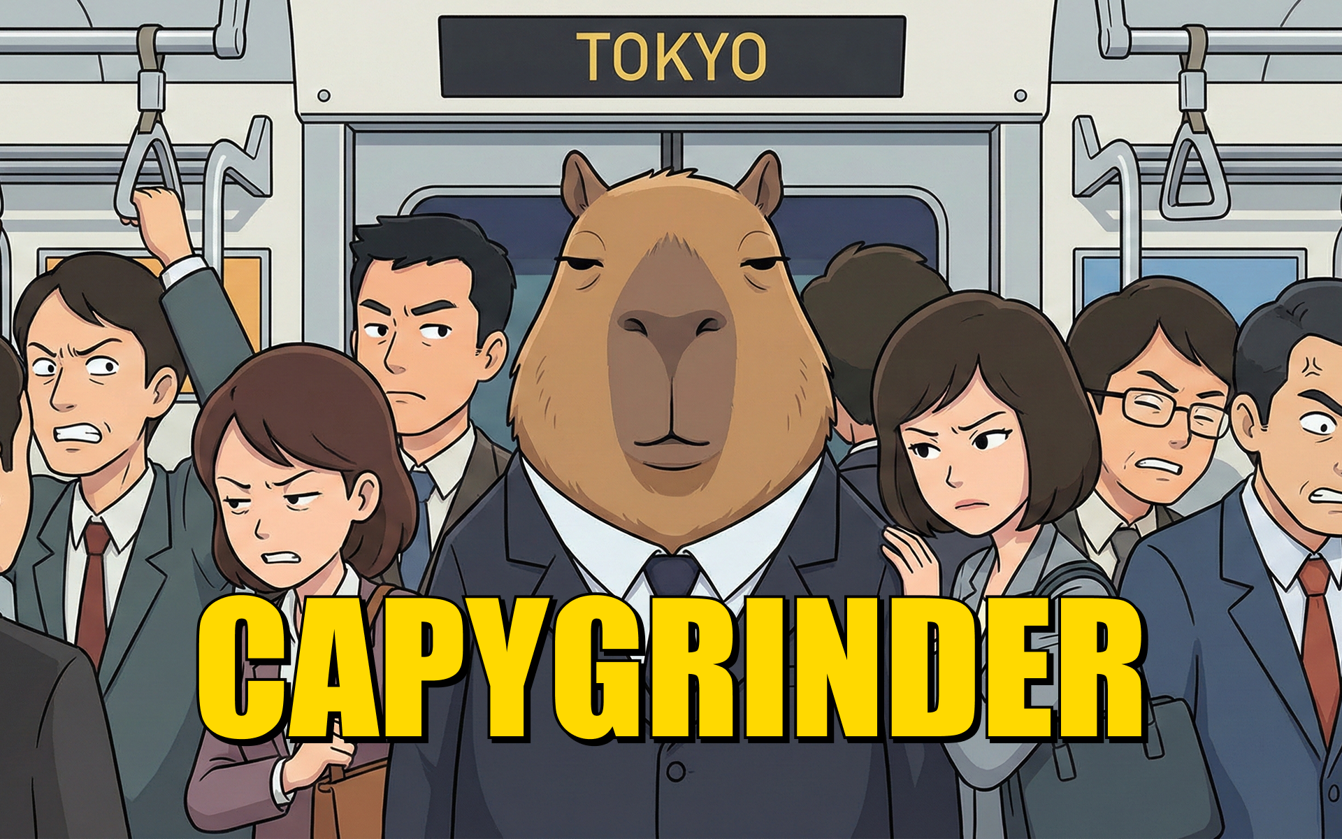 CAPYGRINDER - Meme Coin Website Design 3d adsas coin crypto cz czad design figma graphic design illustration landing page meme coin meme token nft token ui web design website design xcz