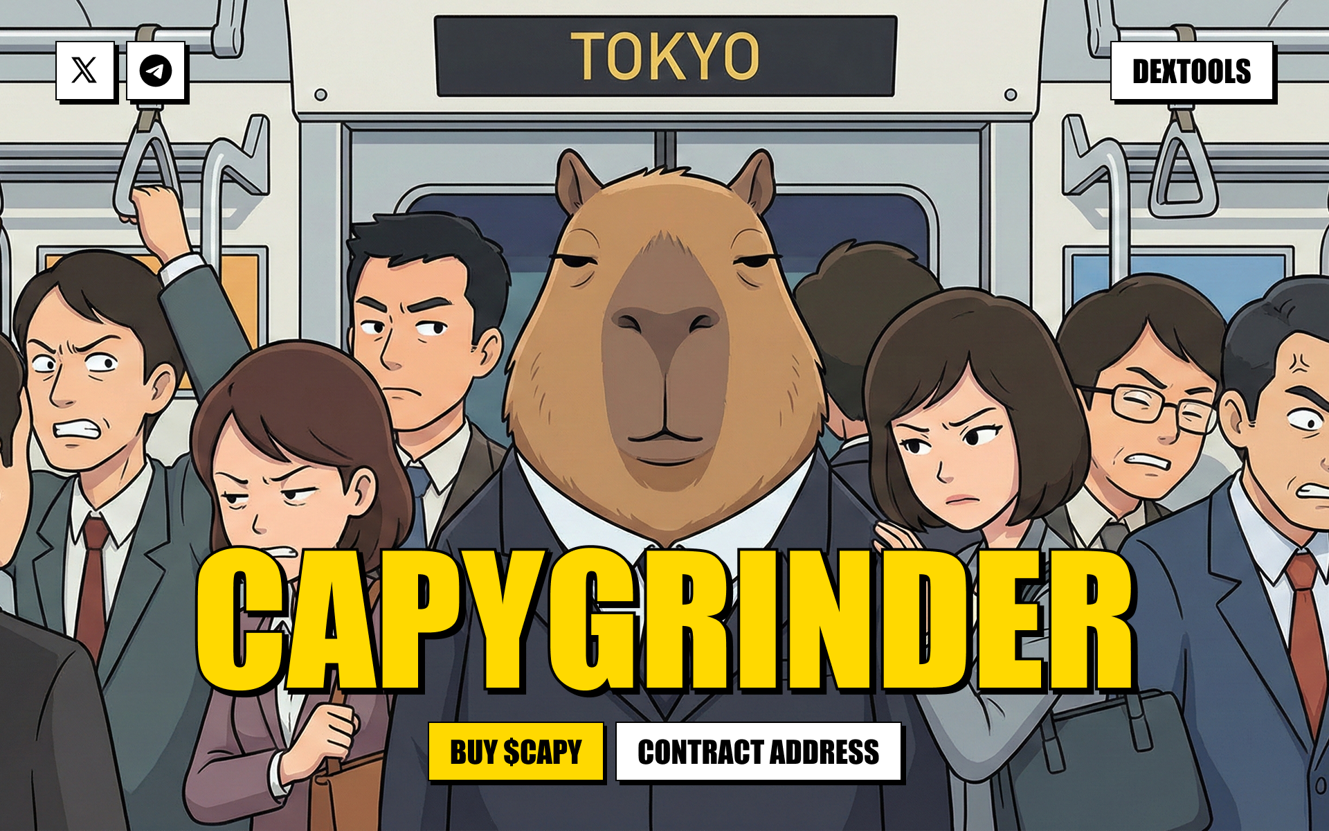 Example of Meme Coin Website Design