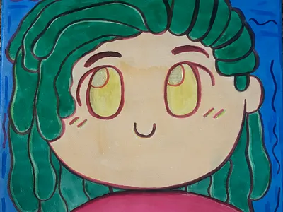 Untitled canvas illustration markers minimal