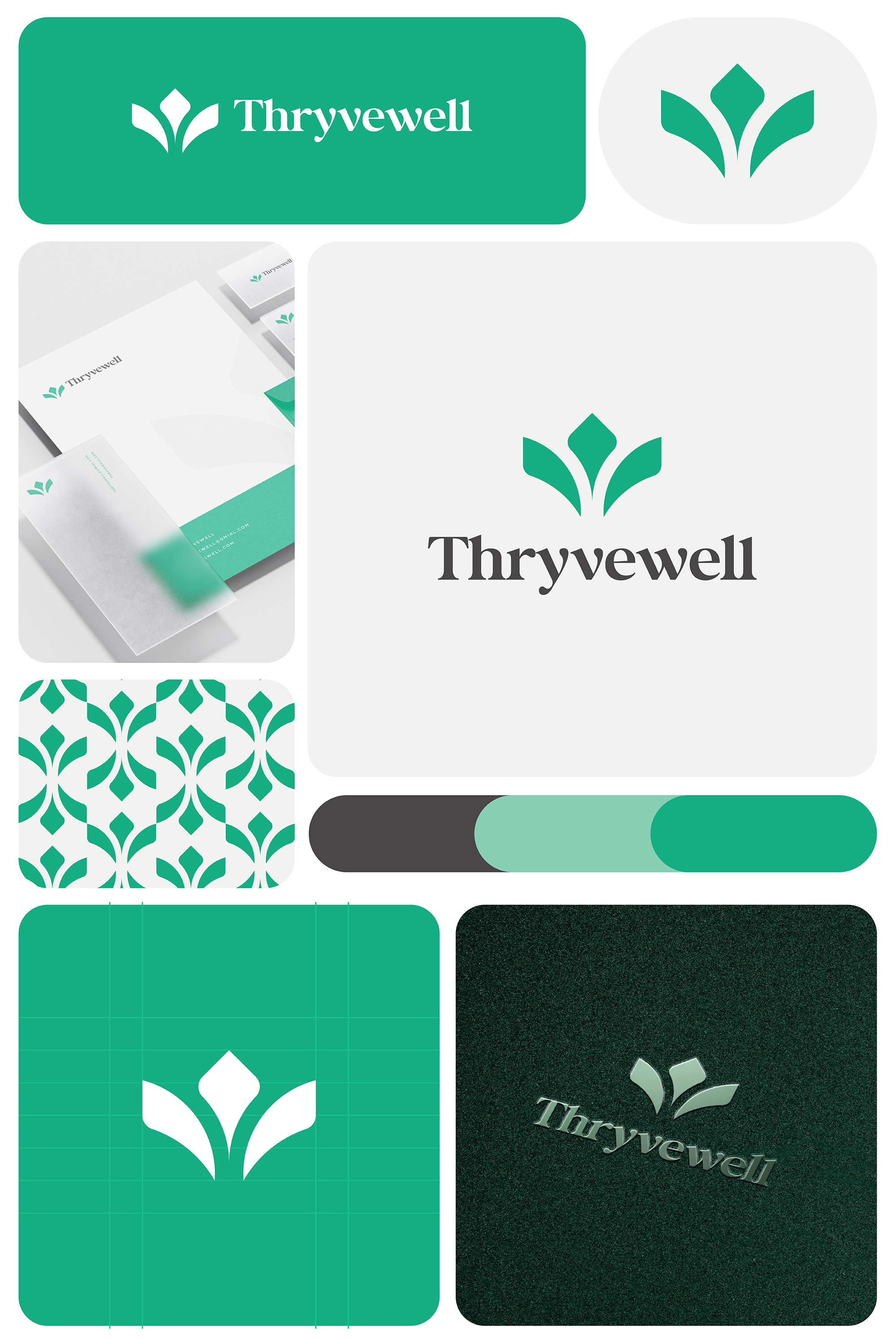 Thryvewell ✦ Branding, Packaging branding logo logo design packaging visual identity