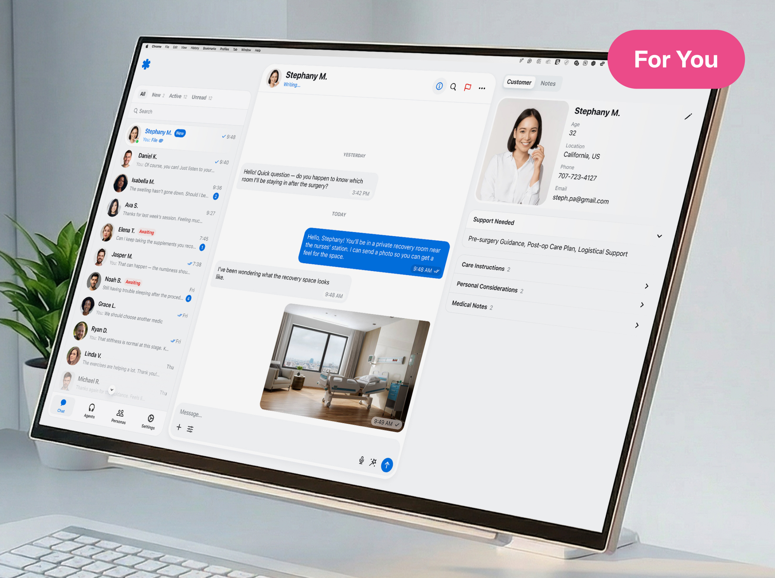 AI-Powered Patient Communication Platform agent dashboard ai chat ui ai healthcare ai healthcare assistant ai in ux ai patient communication chat assistant chatbot ui doctor messaging platform doctor patient chat healthcare app healthcare communication healthcare ux healthtech ui medical chat patient care app patient chat response suggestions secure patient messaging telemedicine ux