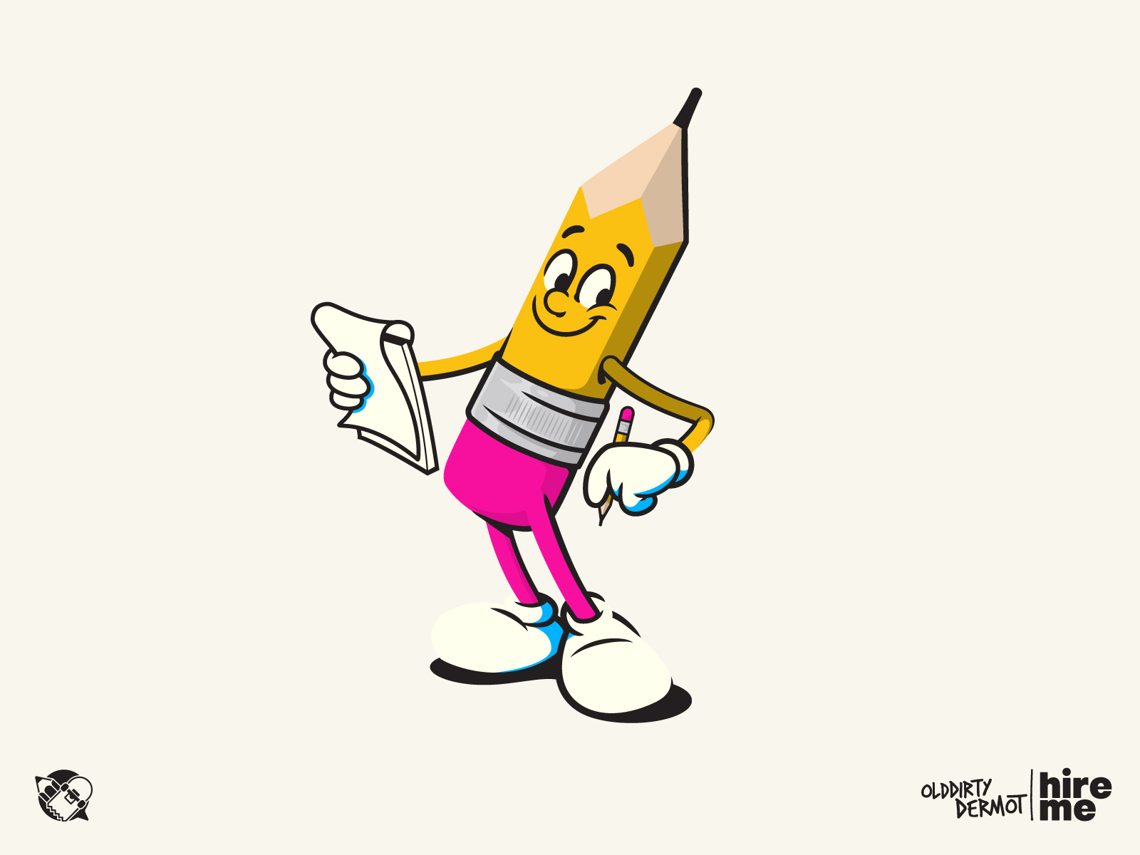Example of Pencil Mascot!