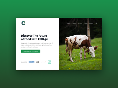 Cellular Agriculture Website Design 🦠🍴 app app design design product design ui ui design ux uxdesign web design