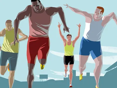 Michael Meister for Canadian Running conceptual illustration editorial illustration illustration illustrationart illustrationartist illustrationzone illustrator runner running sport sport illustration