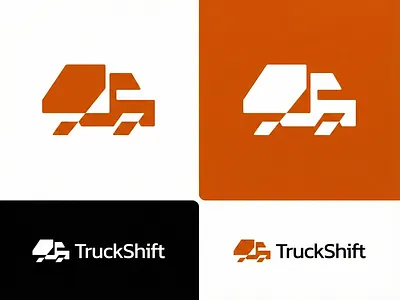 TruckShift Logo Design brand identity brand mark branding cars curgo logo logos modern truck