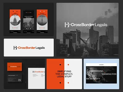 Cross Border Legalis Brand Identity branding graphic design logo