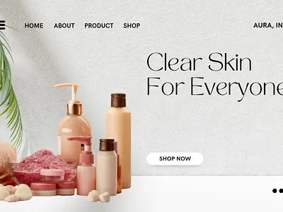 Shopify website development - Skincare shopify shopify store shopify website skincare website ux ui website banner website design website ui