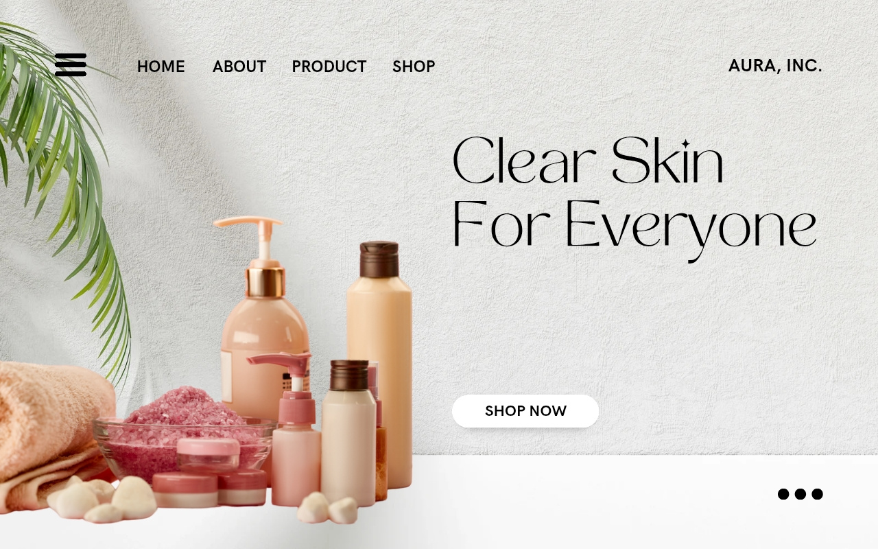 Example of Custom Website Development (Wix\Shopify)
