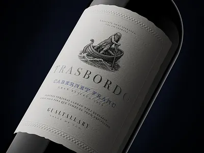 Trasbordo Wines 3d 3d rendering bottle brand design branding graphic design illustration label labeling logo packaging typography visual identity wine