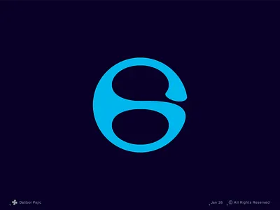 Number 6 Logo, 36 Days of Type and Branding 32/36 abstract bold branding bubble business clean geometry graphic design icon liquid logo mark minimal modern organic simple visual identity