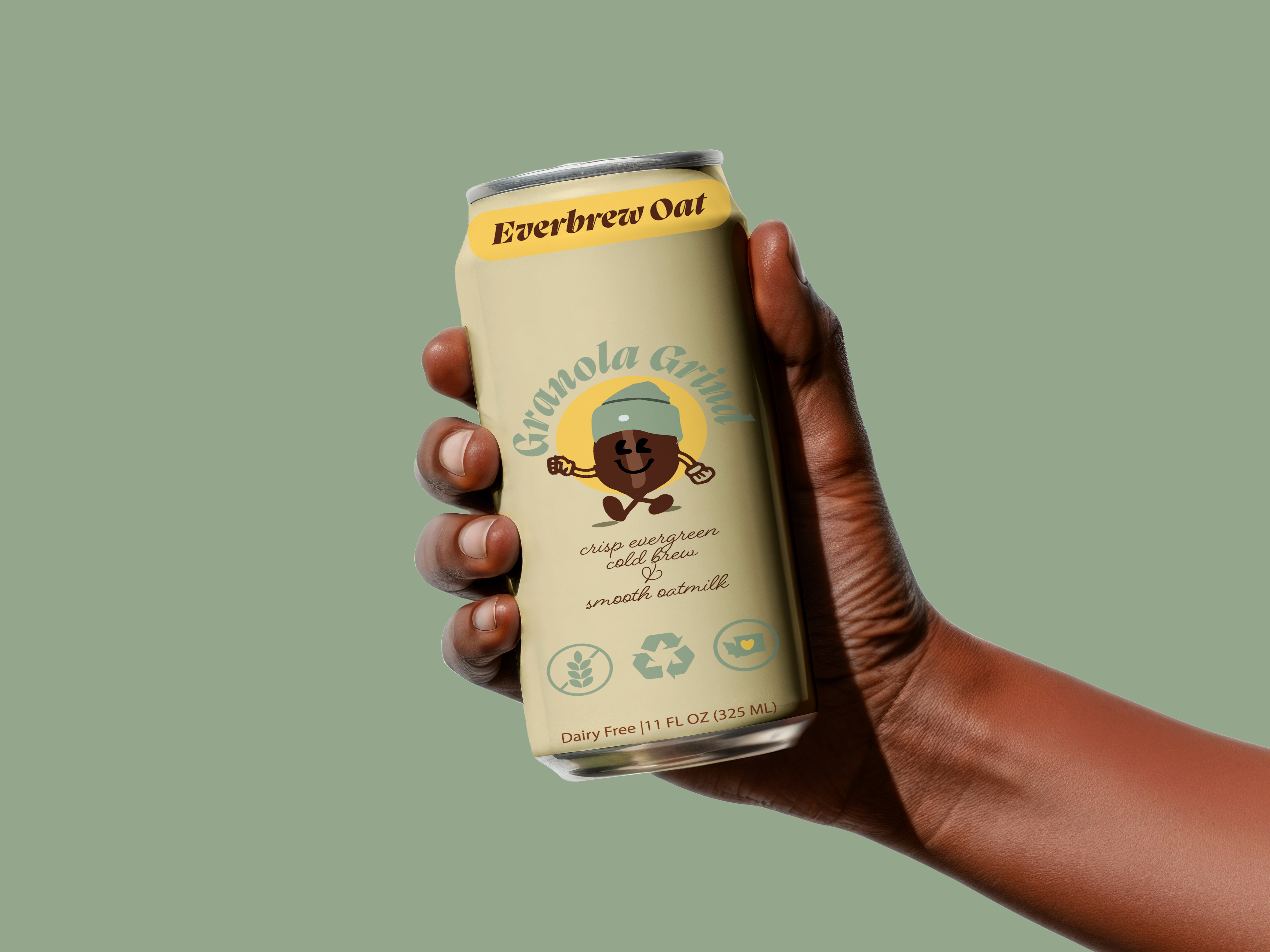 Granola Grind Coffee Can Design