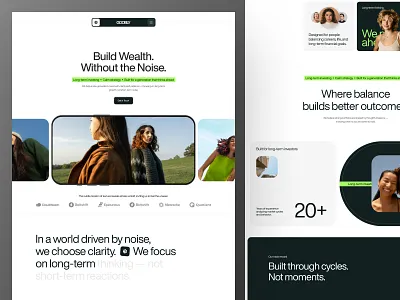 Goobly - Finance Landing Page banking app clean design finance financial fintech homepage landing page modern monet savings statistics transaction uidesign web web design website