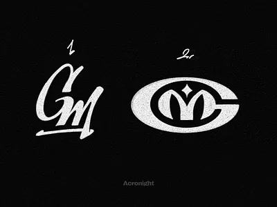 GM Custom Logo Monogram For Clothing Brand branding graphic design inspiration design logo logo brand logo clothing logo identity logo monogram