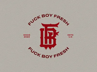 FBF Logo Custom Monogram For Clothing Brand branding graphic design logo