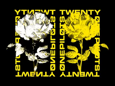 Twenty One Pilots floral box band design floral graphic design illustration logo texture