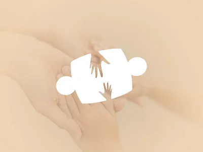 Puzzle Child Care Logo affinity designer baby branding care child education game hand help human kids logo parenting piece protection puzzle school secure sensory vector