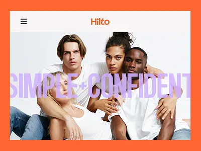 HILTO app apparel brand brand identity branding casual cloting design fashion landing page logotype packaging shopify typography visual identity website
