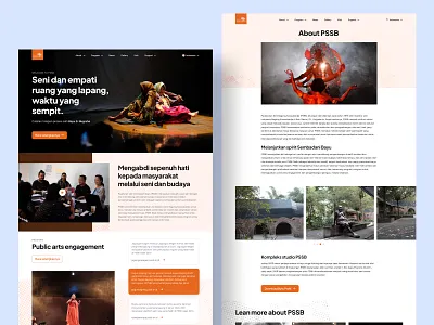 Exhibition of Arts Landing Page daily ui design exhibition arts landing page homepage landing page museumwebsite screen ui ui design uiux webdesign website