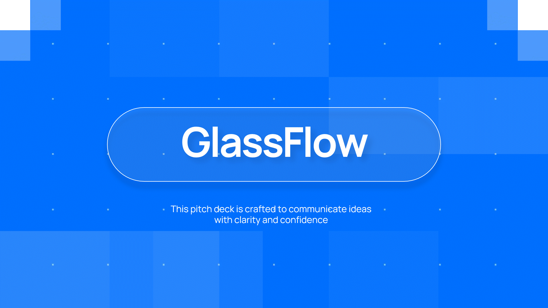Pitch Deck Design for Modern Finance — GlassFlow animation branding design financial design fintech graphic design investor deck minimal design motion graphics pitch deck powerpoint presentation design saas slide design startup ui ui design ux visual storytelling