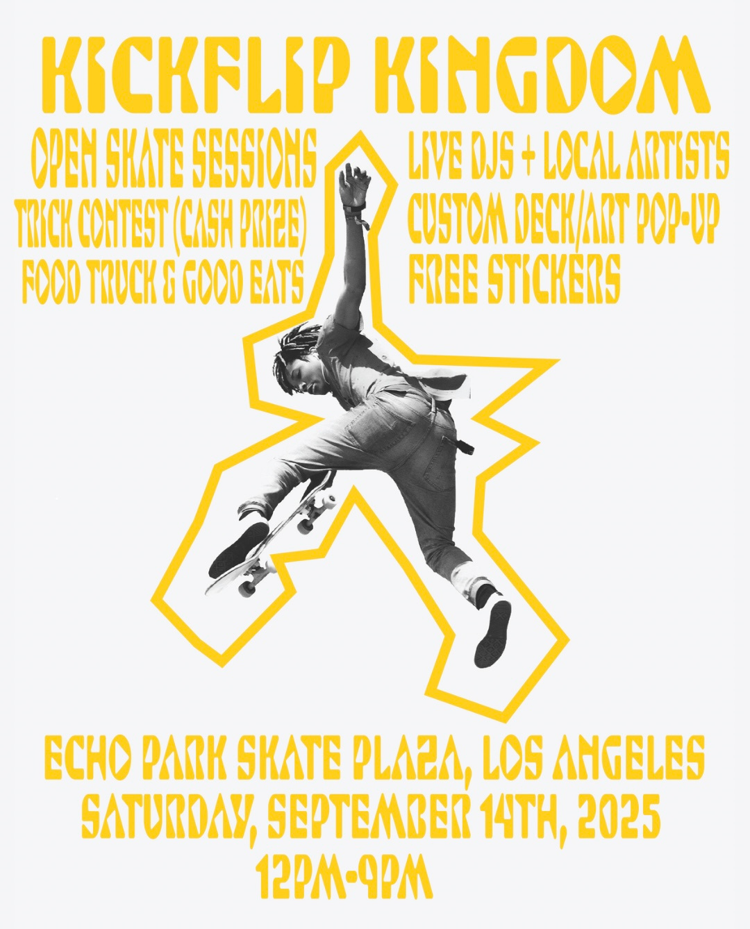 Kickflip Kingdom Poster Design design graphic design poster design typography