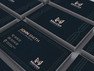 Modern & Elegant Business Card Design 3d animation branding design graphic design illustration logo ui ux vector