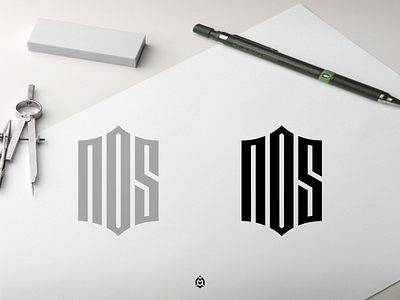 nOS monogram logo concept 3d branding design graphic design logo logoconcept logoinspirations logoinspire logos luxurydesign
