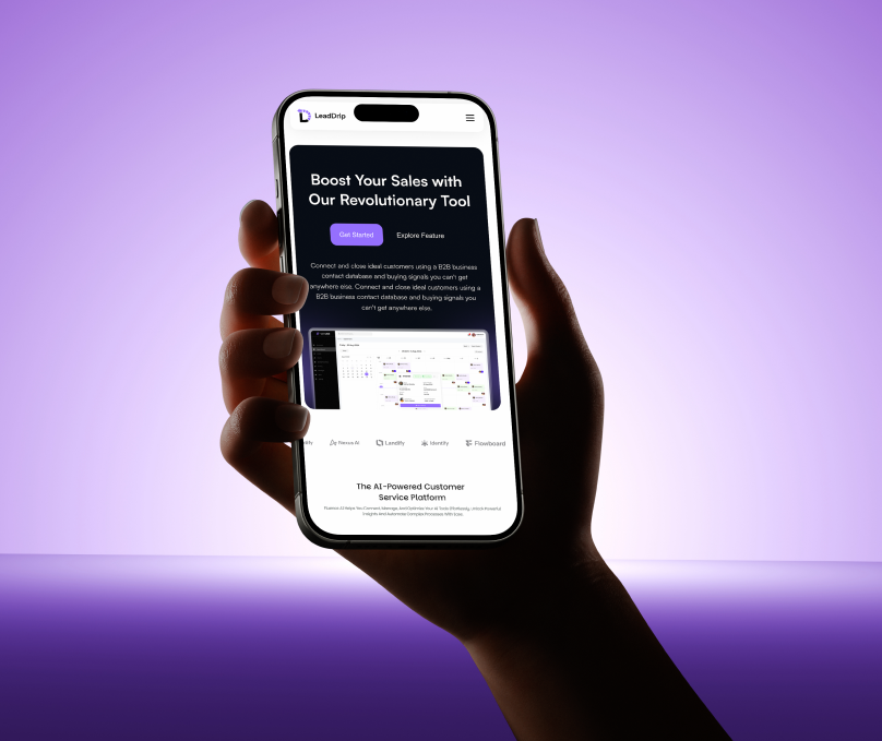 LeadDrip – CRM & Lead Management Dashboard agency ai customer support design landing page lead lead generation outcrowd outreach outsource company product sales service startup ui ux web web3 landing page web3 website webflow