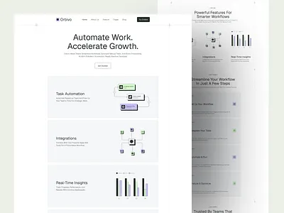 AI agent website ai agen marketing product saas website website design