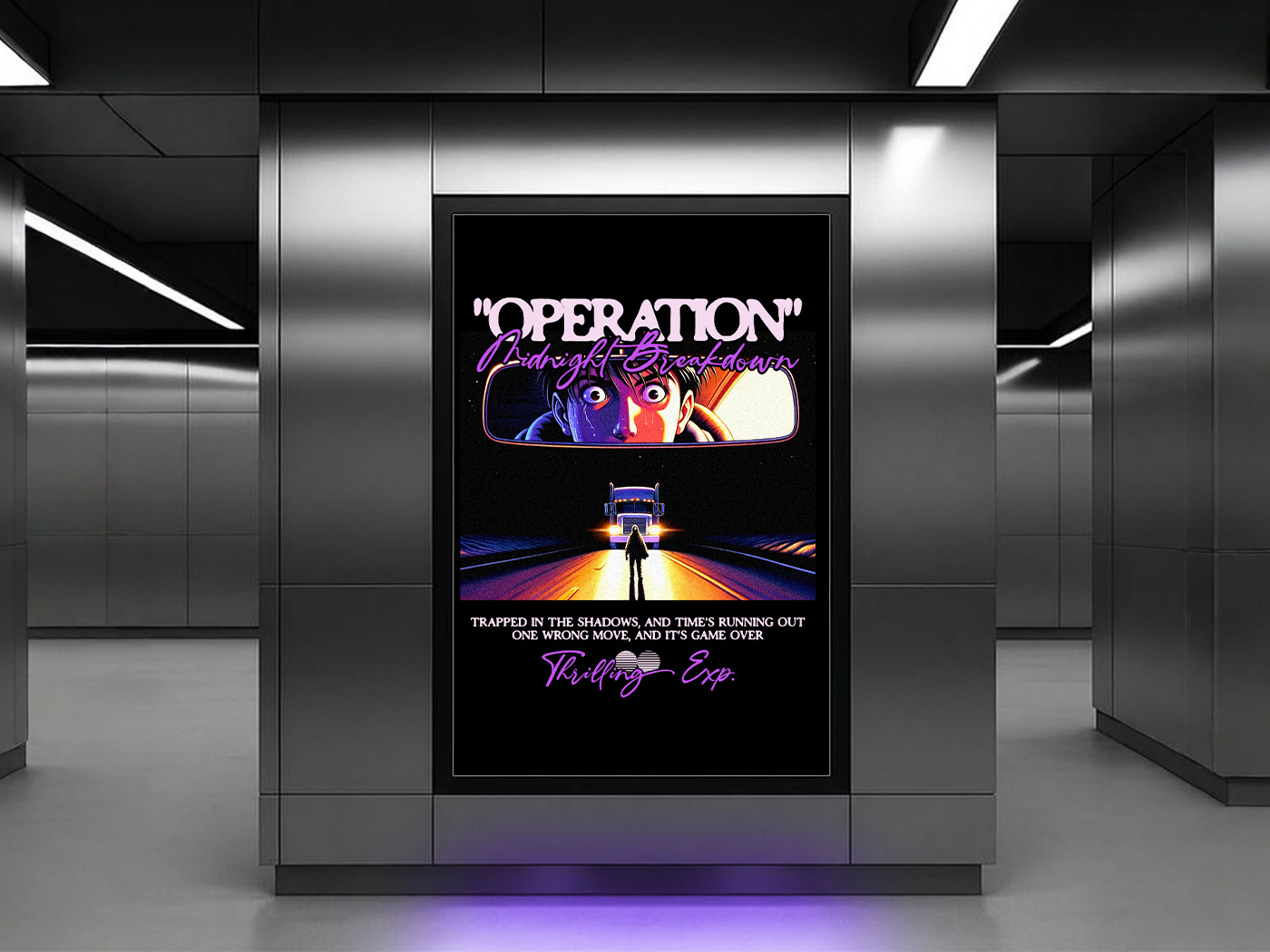 Operation: Midnight Breakdown | Film Poster Design 3d adobe photoshop animation cinematic concept poster creative creative presentation design film film pitch deck film poster film poster design graphic design illustration movie movie poster poster poster design thriller ui